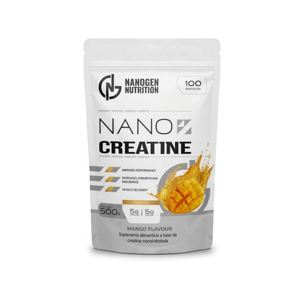 Nano Creatine Monohidrato 500 g 100 Servicios | Nanogen