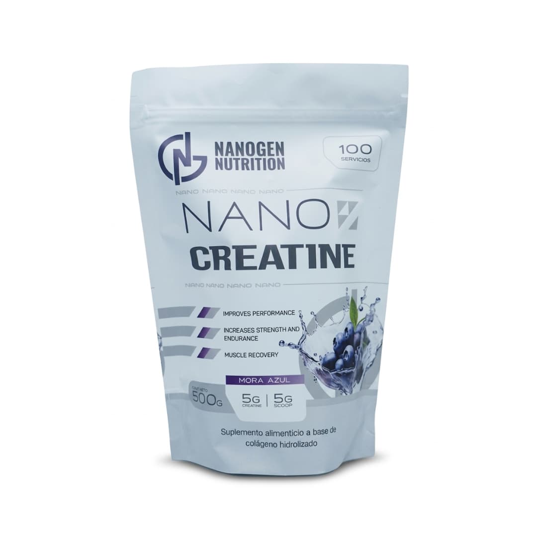 Nano Creatine Monohidrato 500 g 100 Servicios | Nanogen