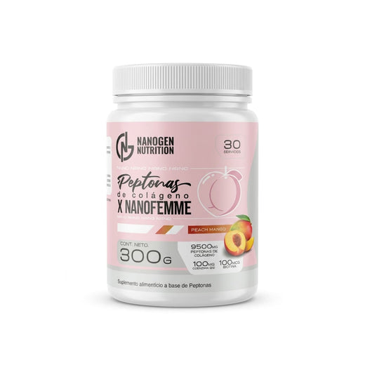 Peptonas de Colágeno Nanofemme 9500 mg con Q10 y Biotina