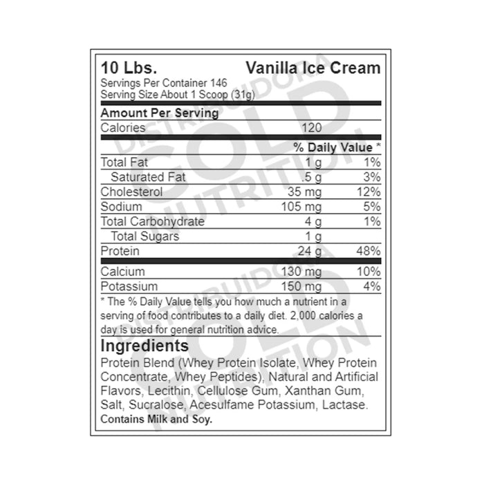 WHEY 100% GOLD STANDARD OPTIMUM NUTRITION 149 SERVICIOS 10LBS. (4.53 KG)