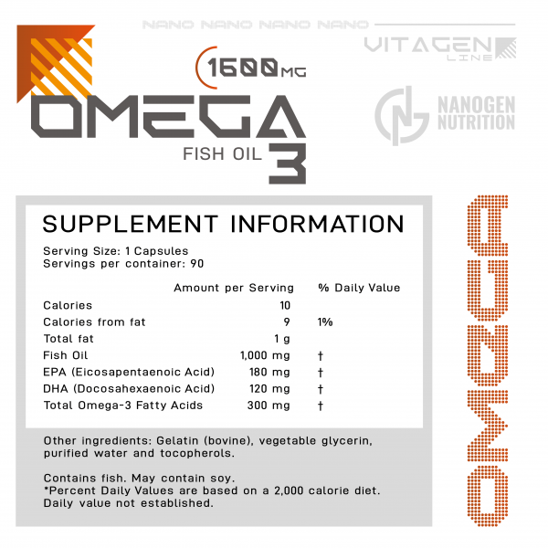 Omega 3 Nanogen Fish Oil 90 Cápsulas