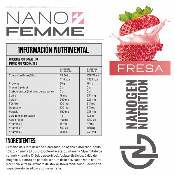 Proteína Hidrolizada NANO FEMME