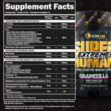 Alpha Lion Superhuman Extreme Grapezilla | Pre-Entreno 4g L-Citrulina + 350mg Cafeína SXT | 21 Servicios