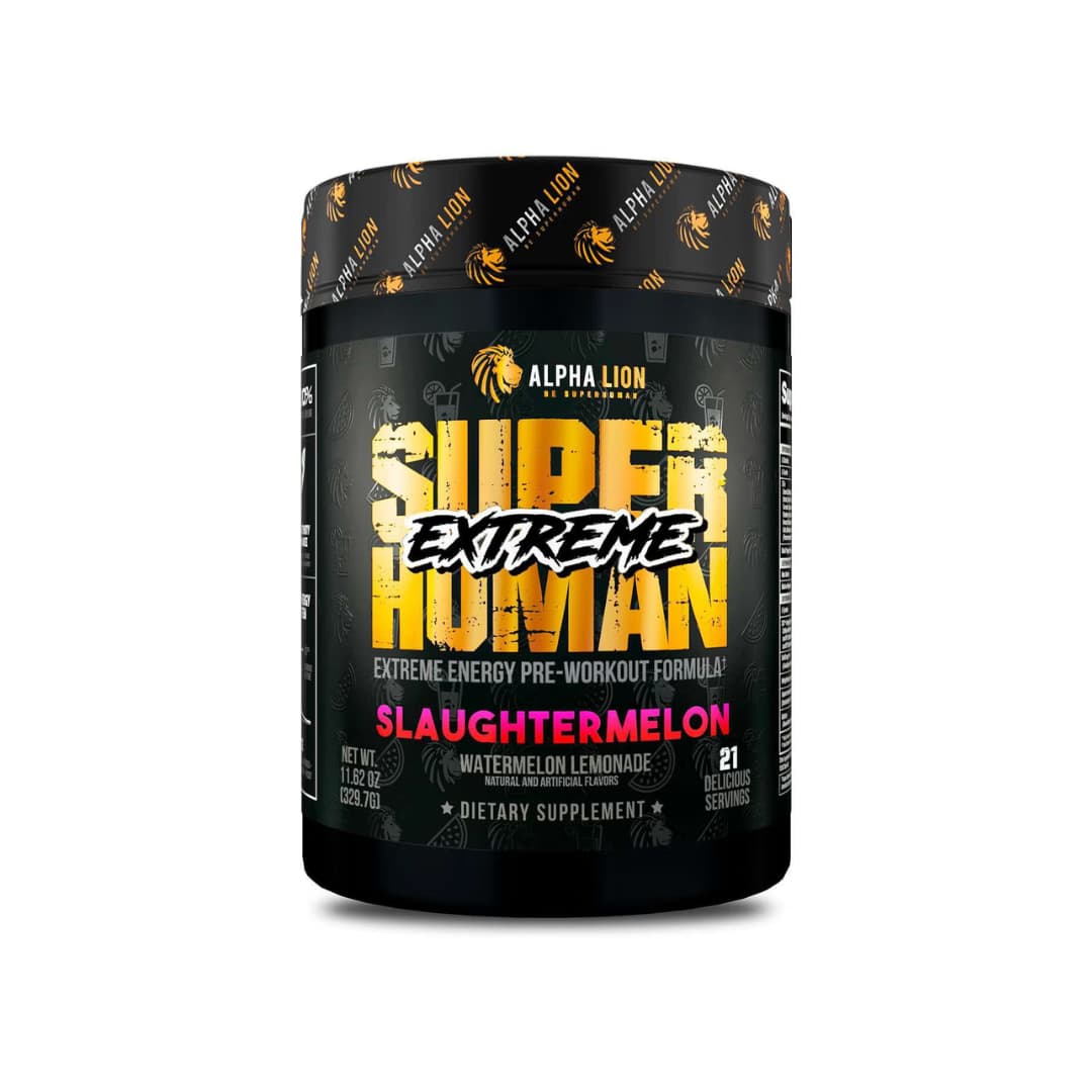 Alpha Lion Superhuman Extreme Grapezilla | Pre-Entreno 4g L-Citrulina + 350mg Cafeína SXT | 21 Servicios