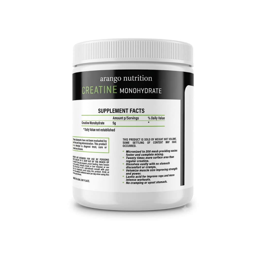 Creatine Monohydrate Arango Nutrition 5 g Micronizada
