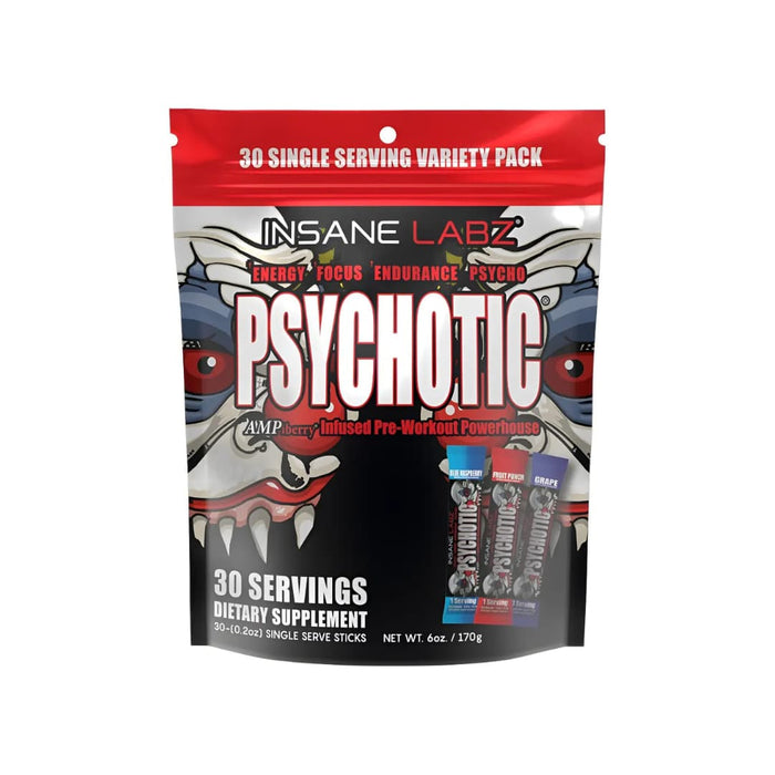 BOLSA PSYCHOTIC SACHETS 30 SOBRES SURTIDOS – INSANE LABZ