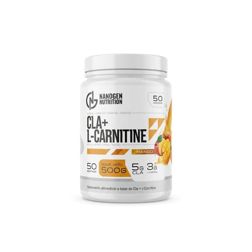 Cla + Carnitina Suplemento Nanogen Nutrition 500g 50 Servs