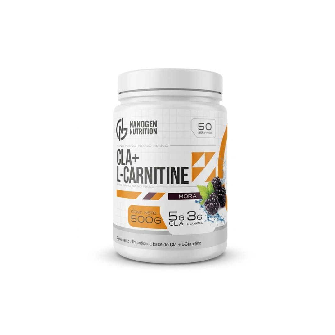 Cla + Carnitina Suplemento Nanogen Nutrition 500g 50 Servs