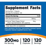 DIM Nutricost — Diindolylmethane 300 mg con BioPerine