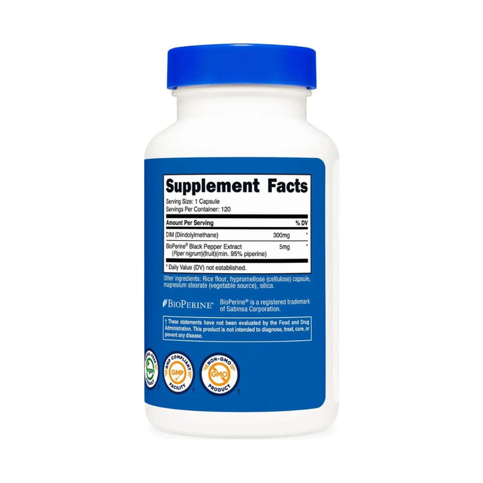 DIM Nutricost — Diindolylmethane 300 mg con BioPerine