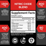 Nitric Oxide Blast SilverOnyx L-Arginina L-Citrulina 180 Cápsulas