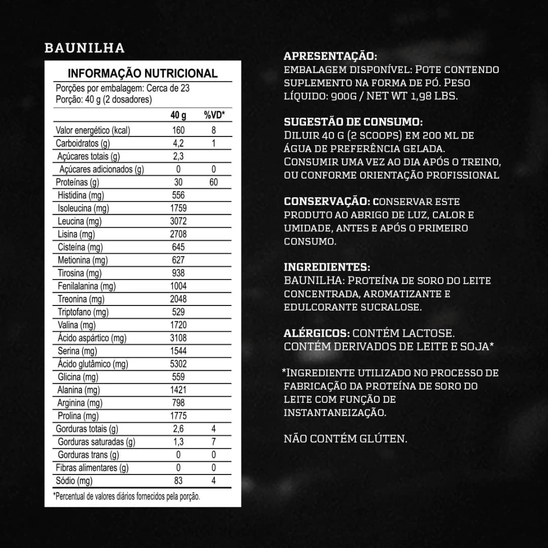 Darkness Dark Whey — 100% Whey Protein Concentrate 30 g Proteína 900 g