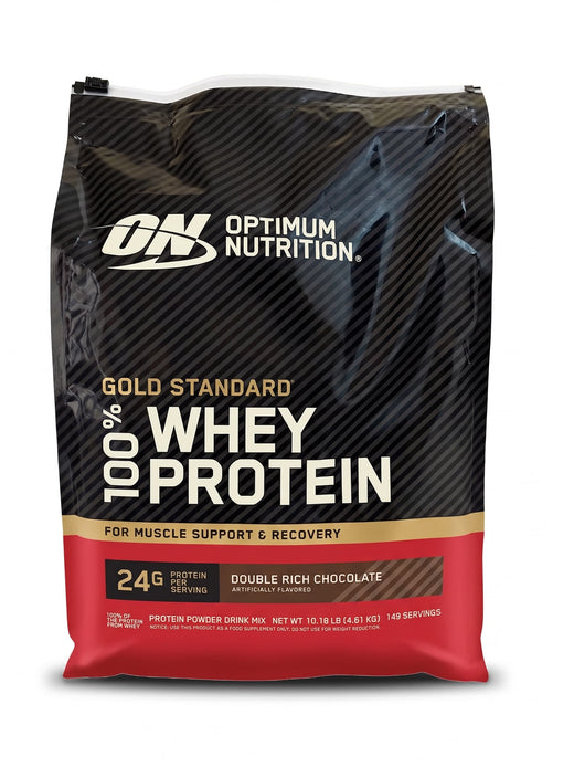 WHEY 100% GOLD STANDARD OPTIMUM NUTRITION 149 SERVICIOS 10LBS. (4.53 KG)