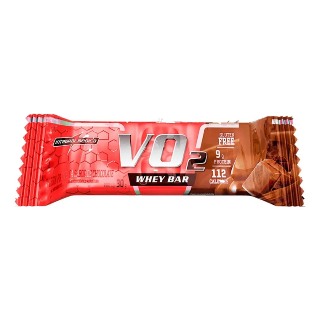 IntegralMédica VO2 Whey Bar Cookies 9g Proteína Whey 121 kcal Vitaminas Minerales Caja x12 30g