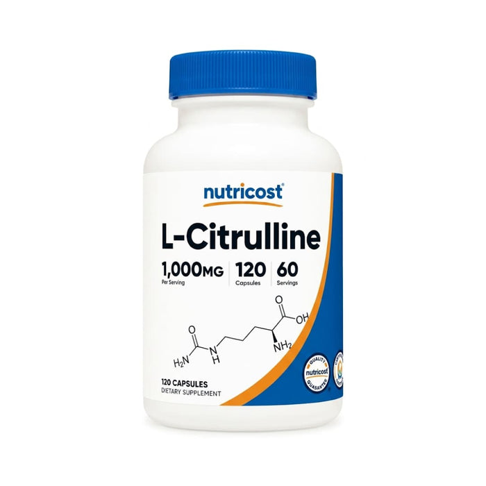 L-Citrulline Nutricost 1000 mg 120 Cápsulas 60 Servicios
