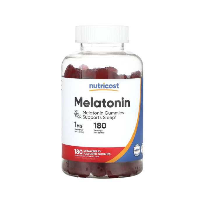 Melatonin Gummies Nutricost — 1 mg Sabor Fresa