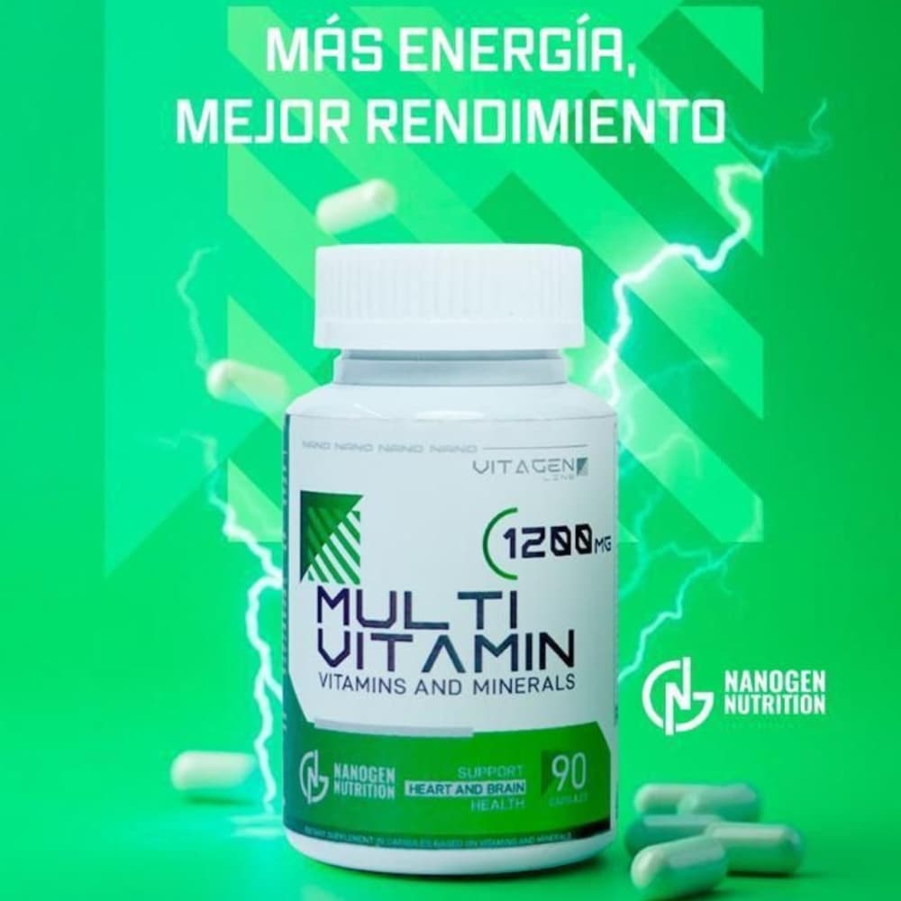 Multivitamin Nanogen Vitaminas y Minerales 90 Cápsulas