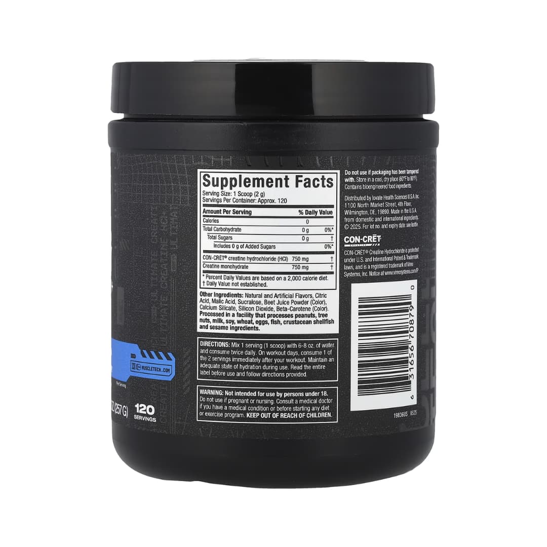 MuscleTech, Cell Tech™ Creatina HCL+, Fruit Punch Extreme, 9.06 oz (257 g) (120 servicios)