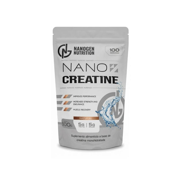 Nano Creatine Monohidrato 500 g 100 Servicios | Nanogen