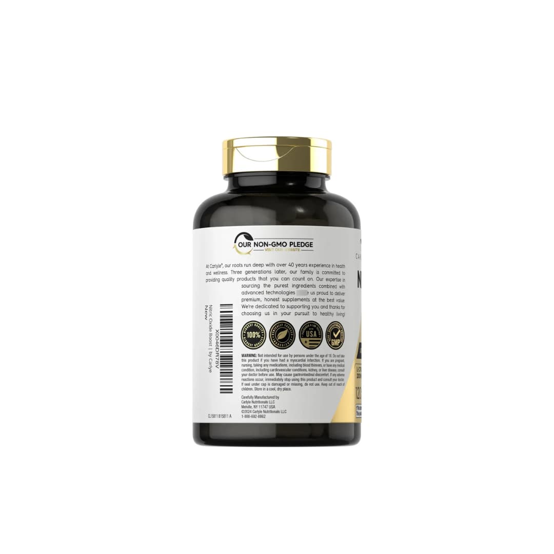 Nitric Oxide Max Carlyle L-Citrulina L-Arginina 120 Cápsulas