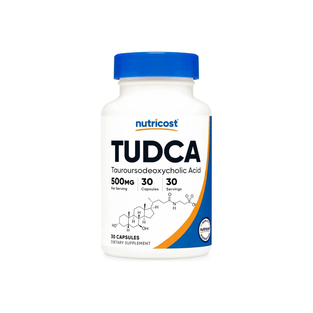 Nutricost TUDCA — Ácido Tauroursodeoxicólico 500 mg 30 Cápsulas 30 Servicios