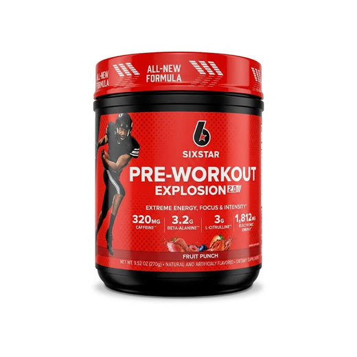 Pre-Workout Explosion 2.0 SixStar 320 mg Cafeína 270 g