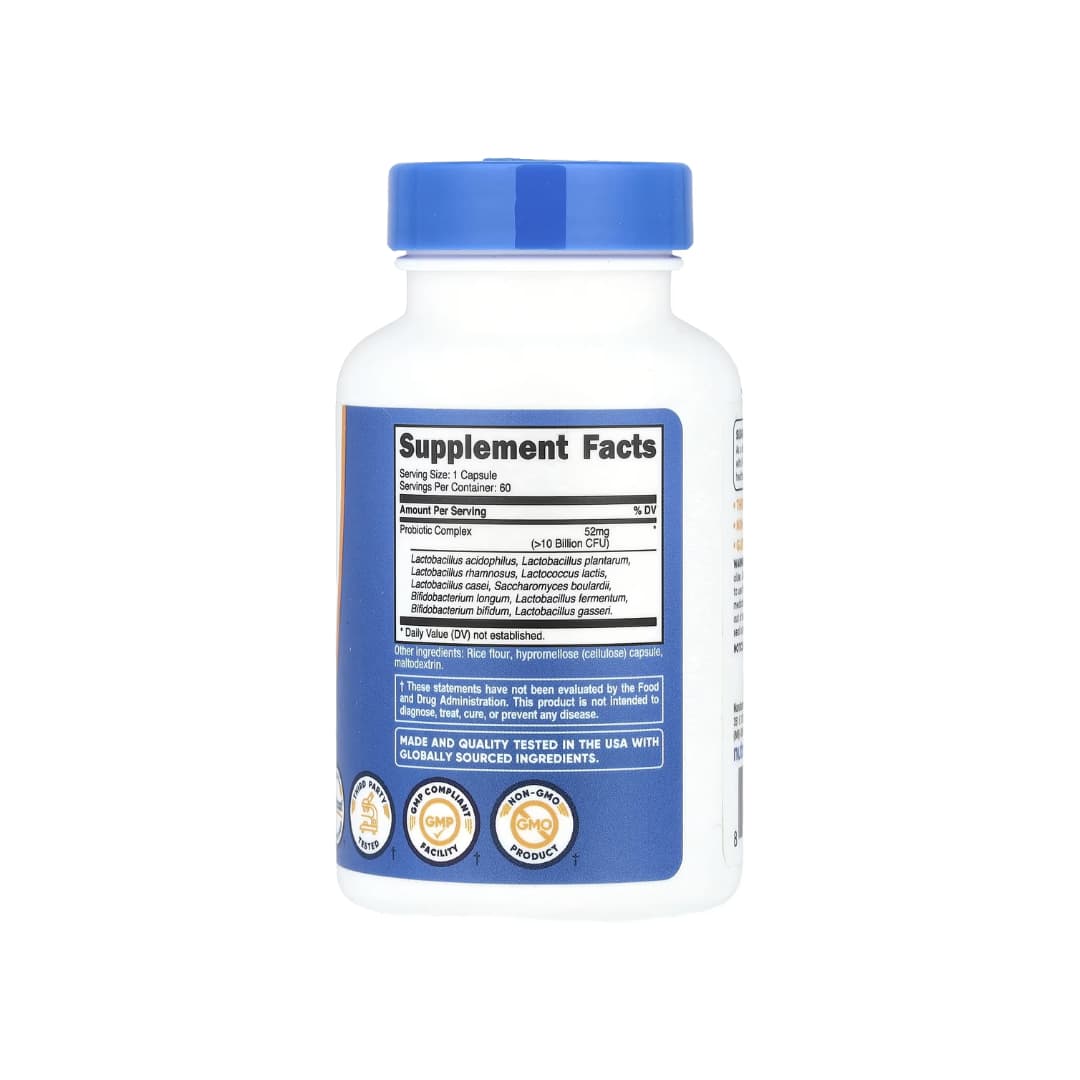 Probiotic Complex Nutricost — 10 Cepas / 10 Billion CFU