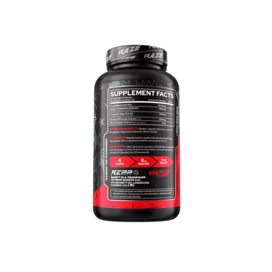 Repp Sports Raze Mass Caps 120 Cápsulas 30 Servicios Extractos Vegetales
