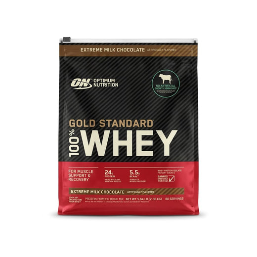 WHEY 100% GOLD STANDARD OPTIMUM NUTRITION 80 SERVICIOS 5LBS. (2.56 KG)