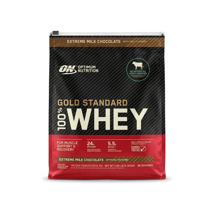 WHEY 100% GOLD STANDARD OPTIMUM NUTRITION 80 SERVICIOS 5LBS. (2.56 KG)
