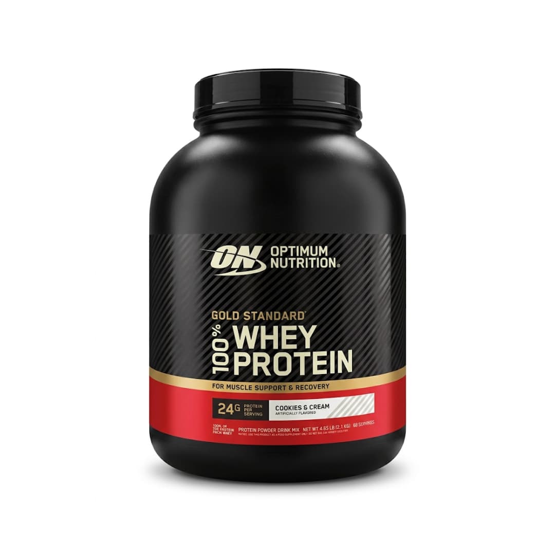 WHEY GOLD STANDARD OPTIMUM NUTRITION 74 SERVIDAS 5LBS (2.22KG)