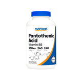 Ácido Pantoténico Vitamina B5 500 mg en Cápsulas — Nutricost