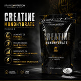 Creatine Monohydrate Arango Nutrition 5 g Micronizada Sin Sabor 90 serv
