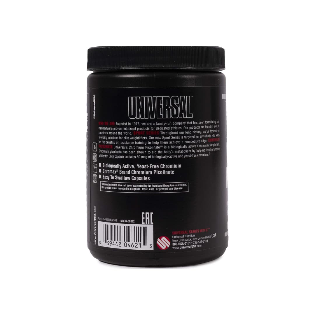 Picolinato de Cromo | Universal Nutrition Chromium Picolinate 100 Cápsulas